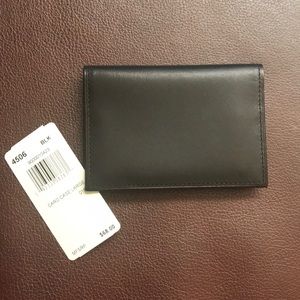 ✨NWT✨Coach Black Leather Card Holder